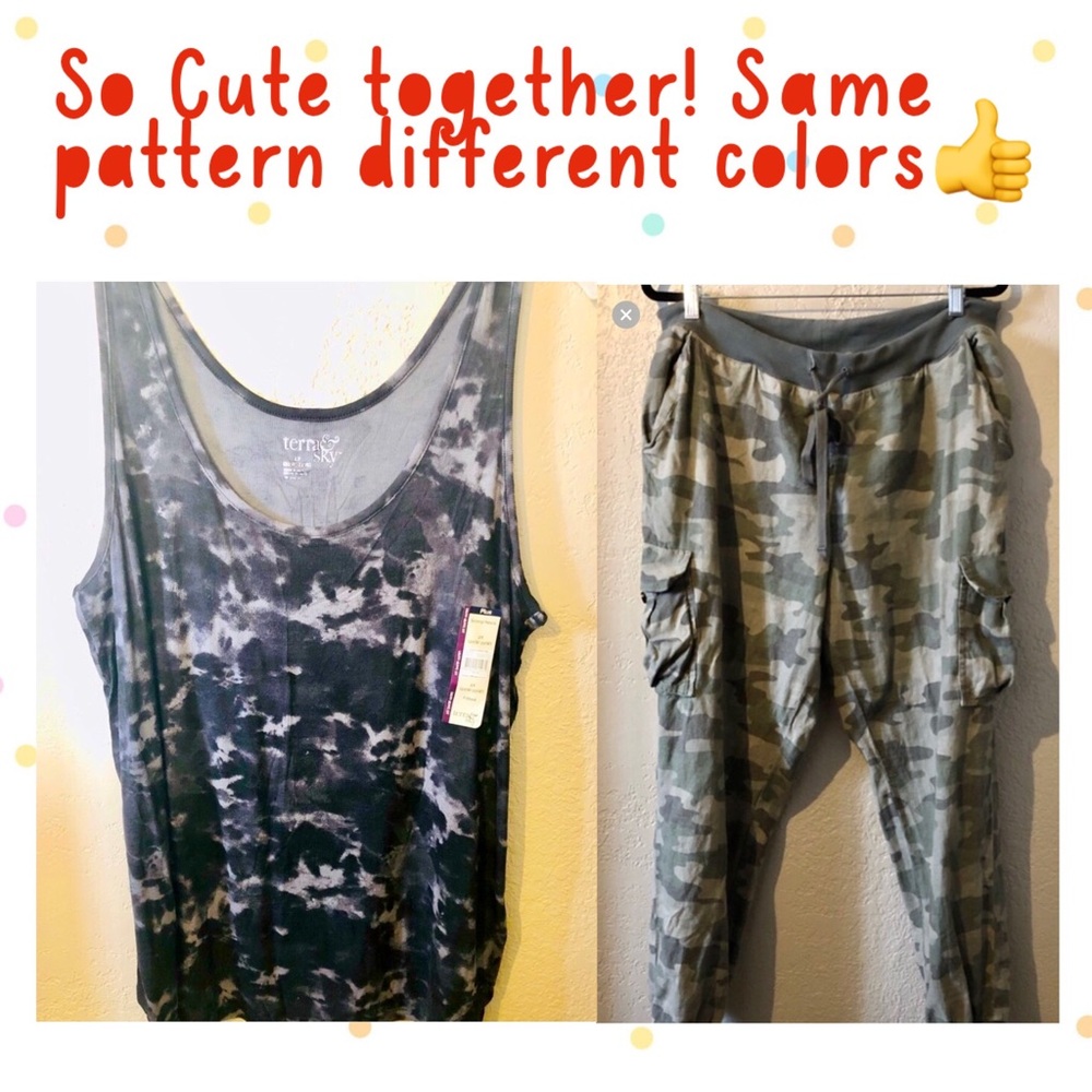 LET ME STYLE YOU! PLUS Black Camo Tank + Green Camo Joggers🏃‍♀️